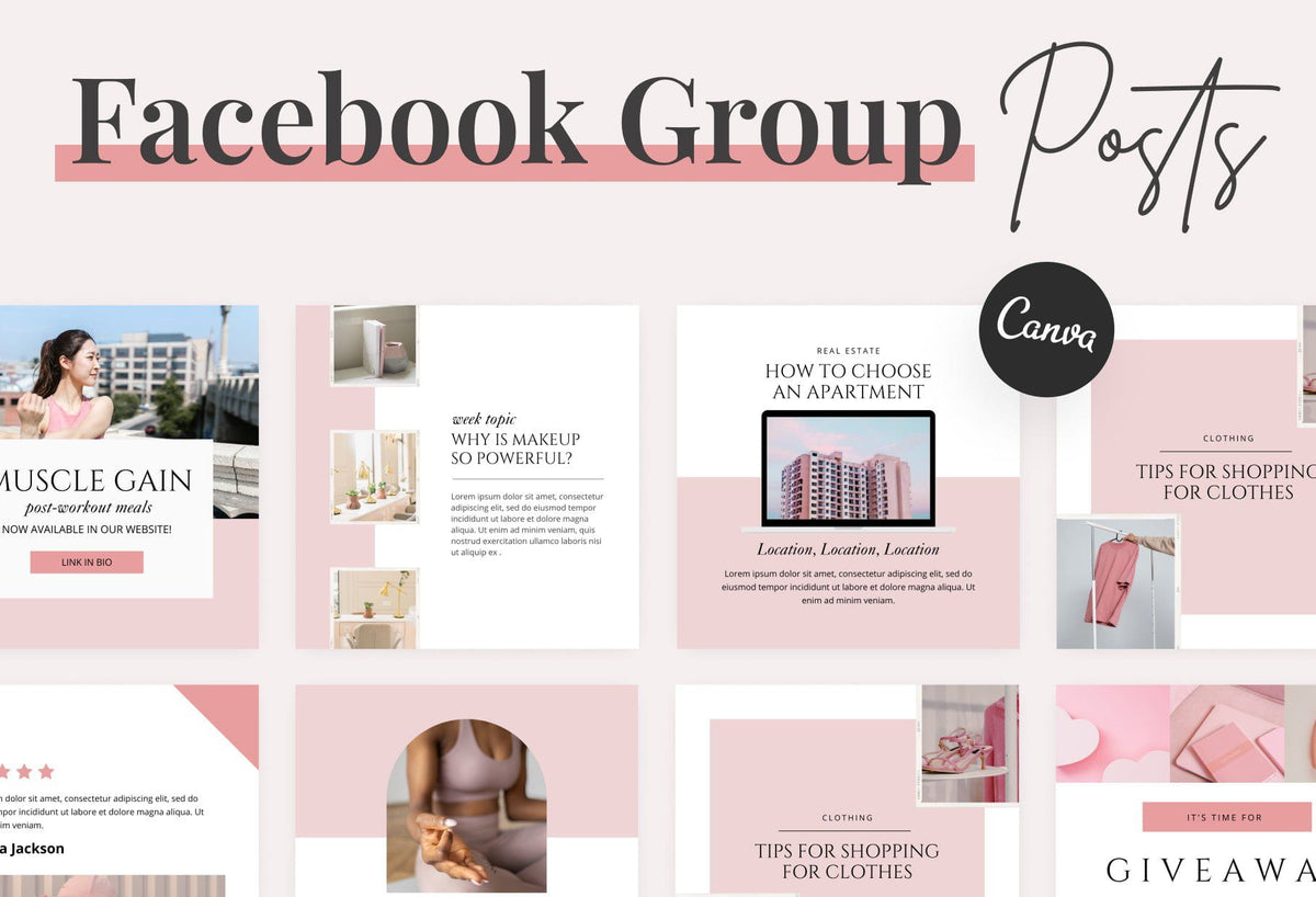 Facebook group post pack